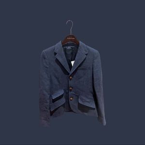 Ralph Lauren Women’s Linen + Cotton $698 Navy Blazer - NWT